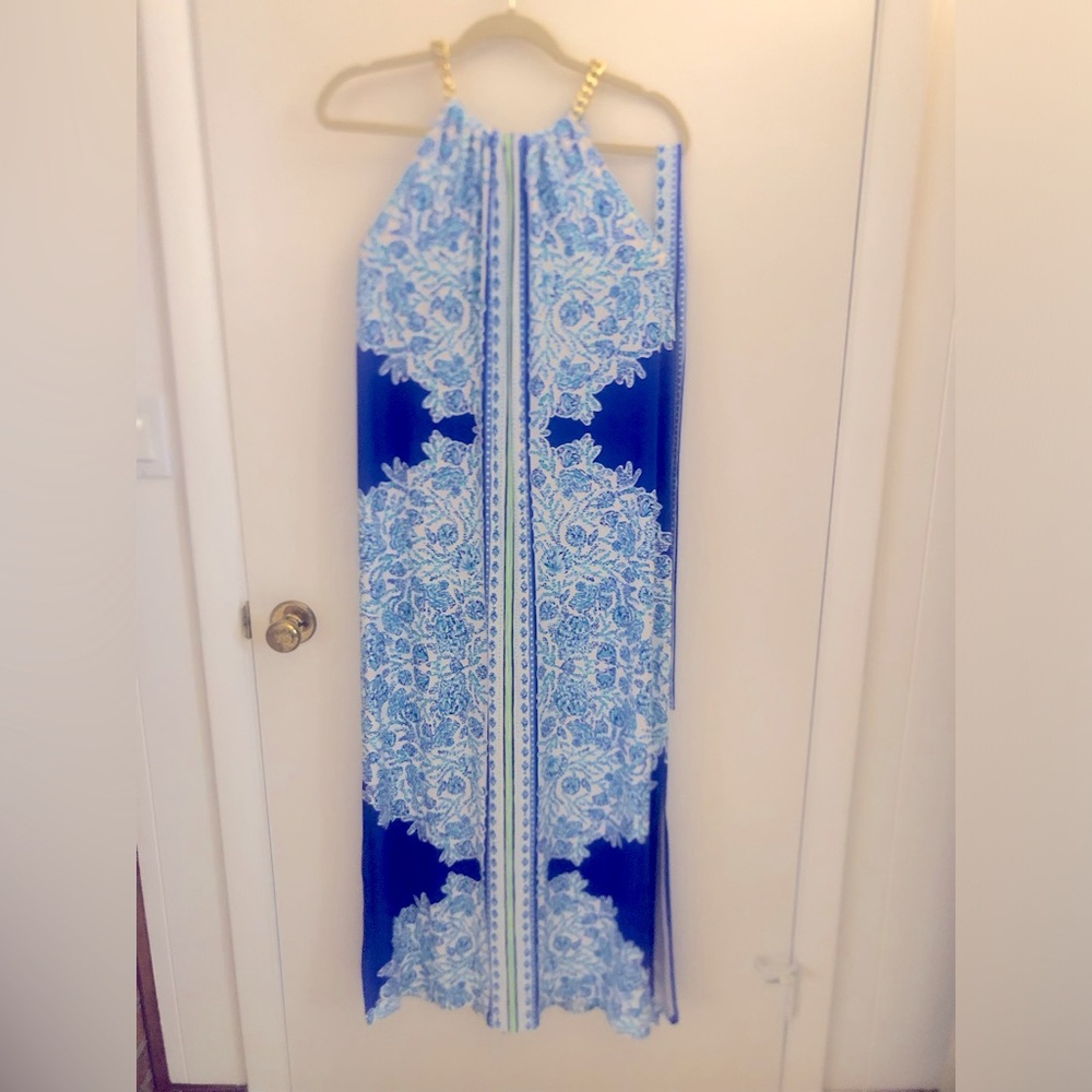 Lilly Pulitzer Bingham Midi Dress Turquoise Oasis Shell me you love me
